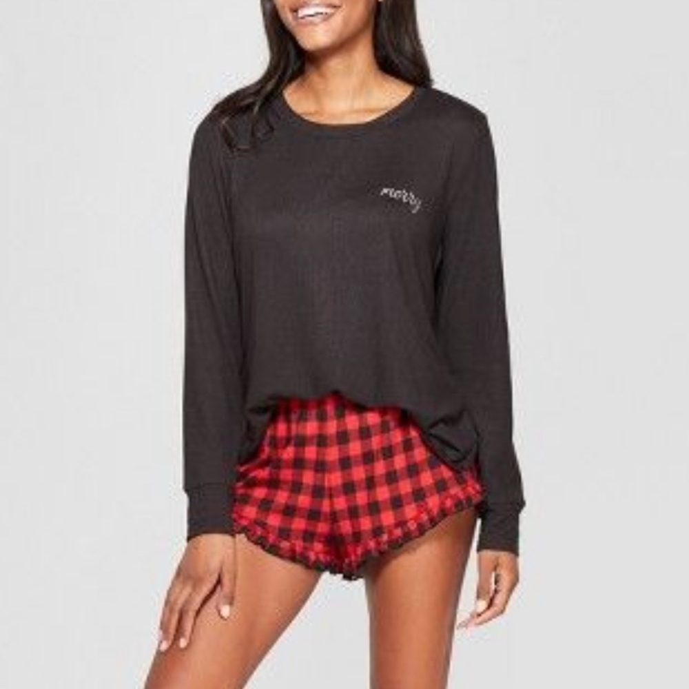 NWOT Xhilaration Red and black PJ Shorts